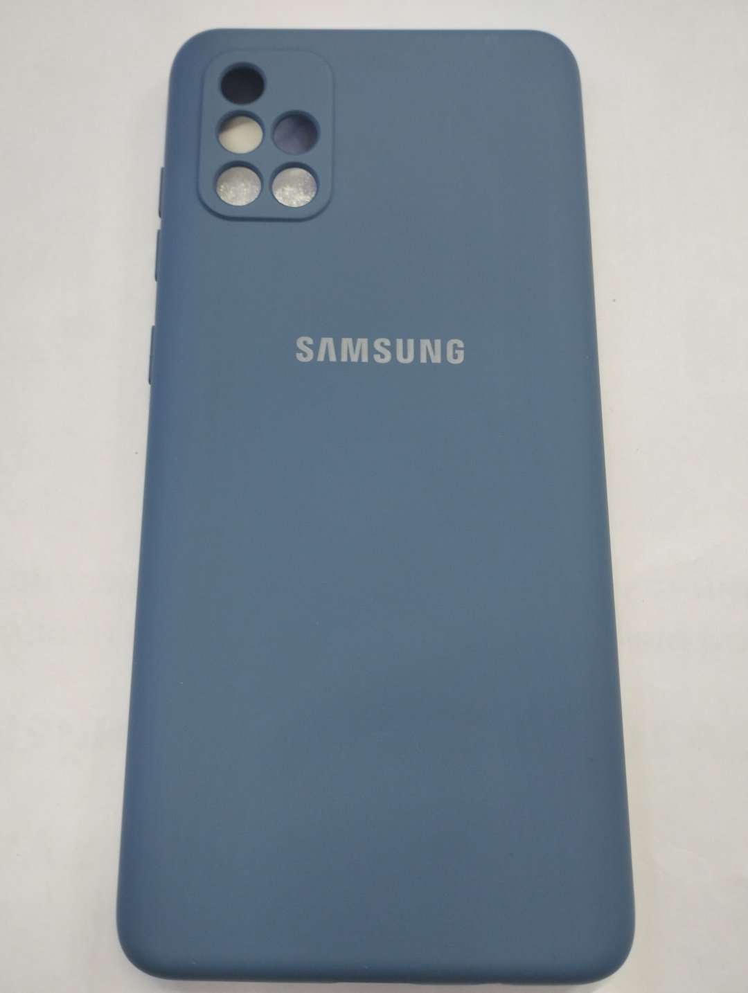 Чехол для Samsung Galaxy A71 синий купить,981