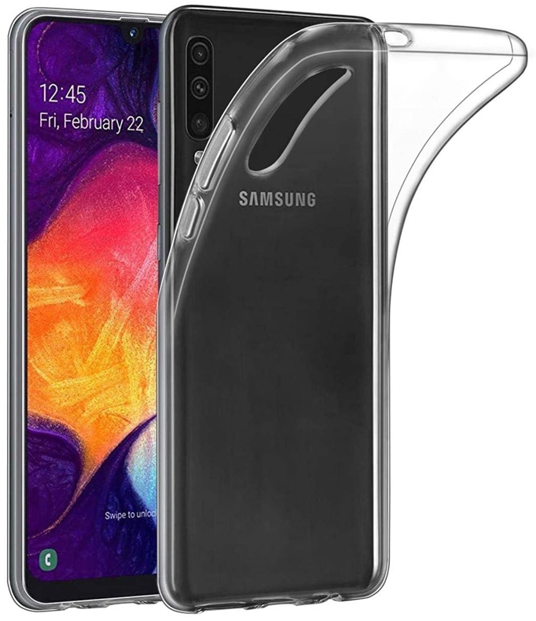Чехол для Samsung Galaxy A50 прозрачный купить,270