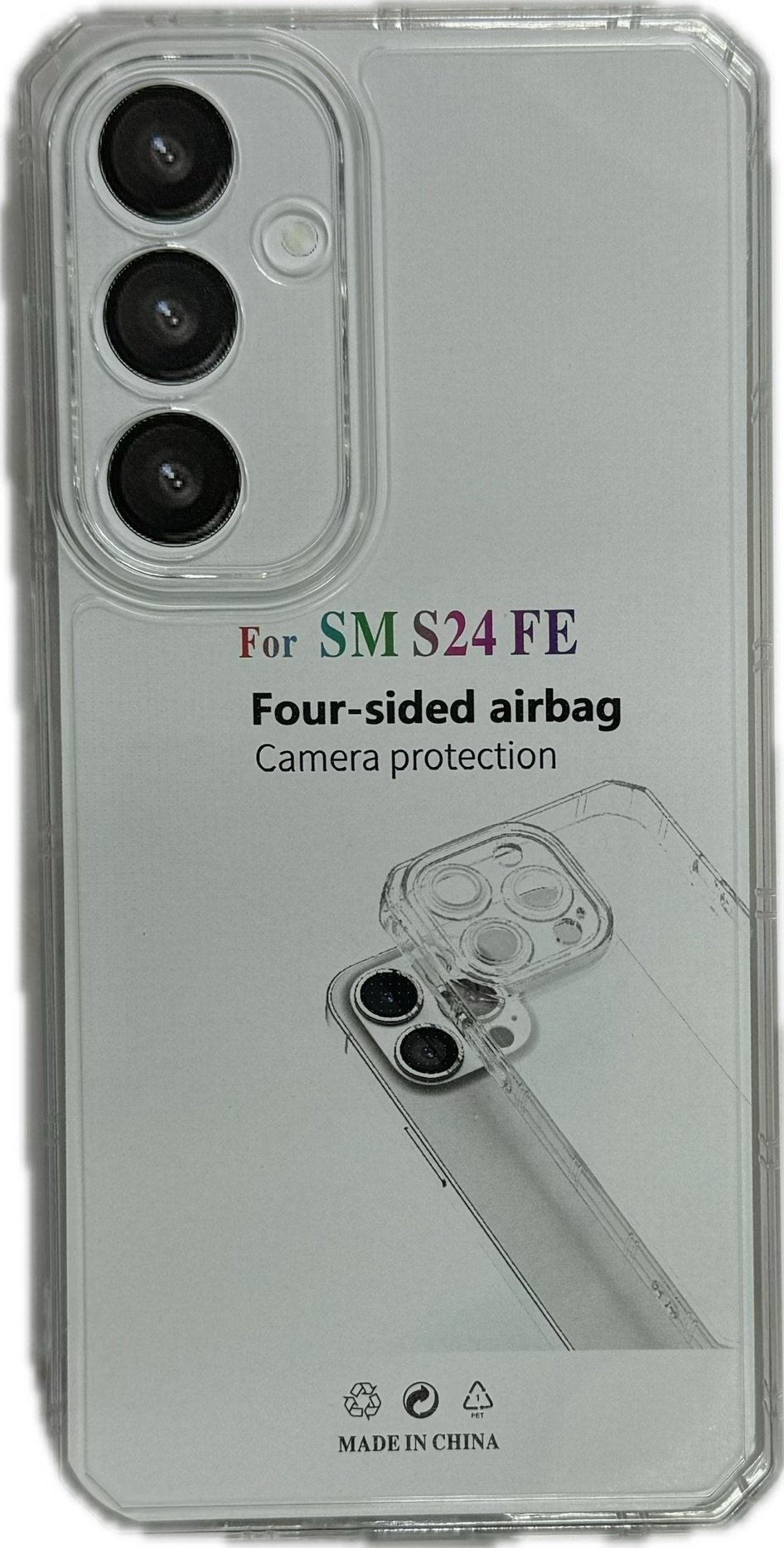 Чехол для Samsung S24 FE прозрачный купить,349