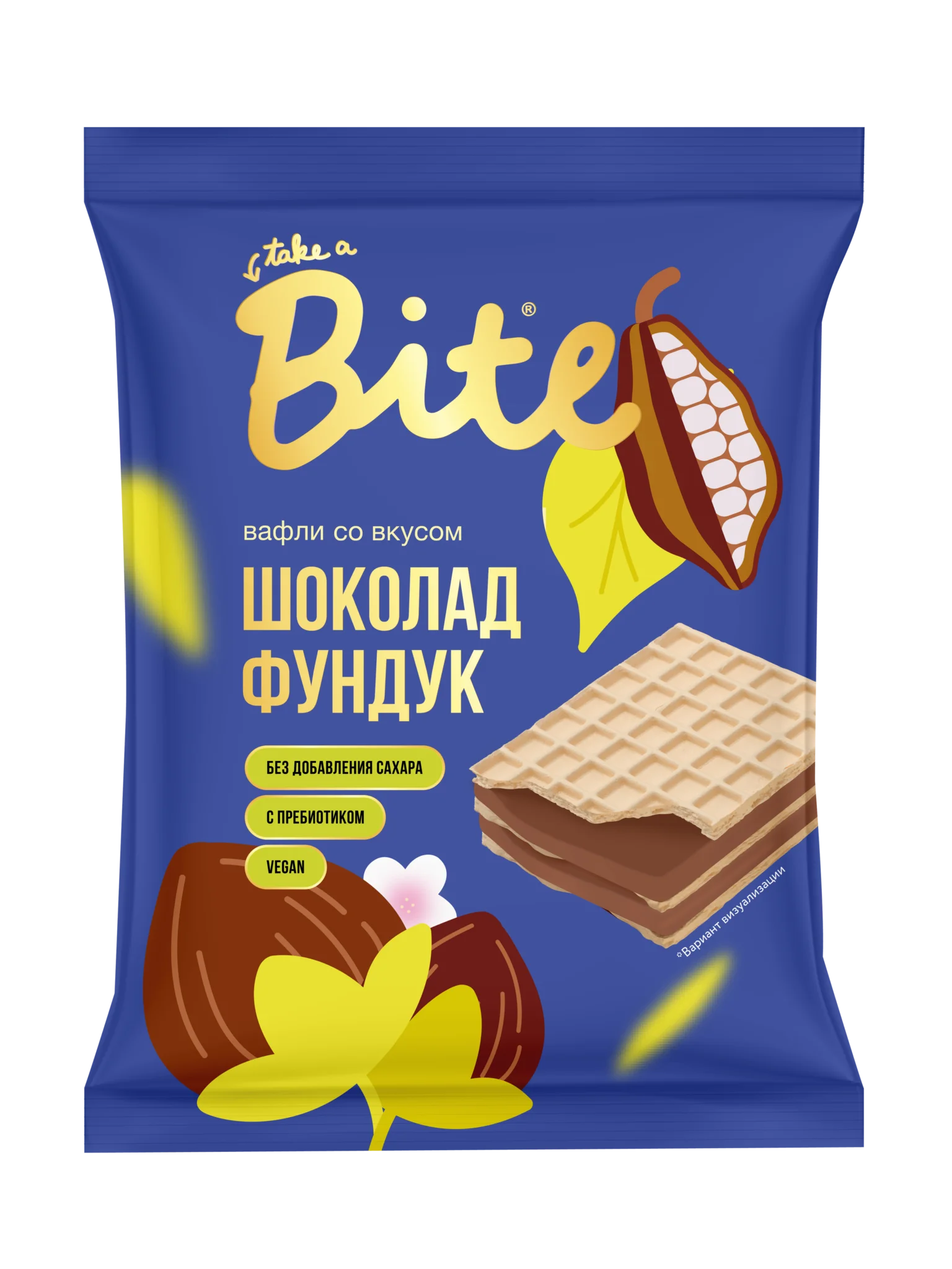 Вафли Bite без сахара шоколад-фундук 30 гр  купить,NaN