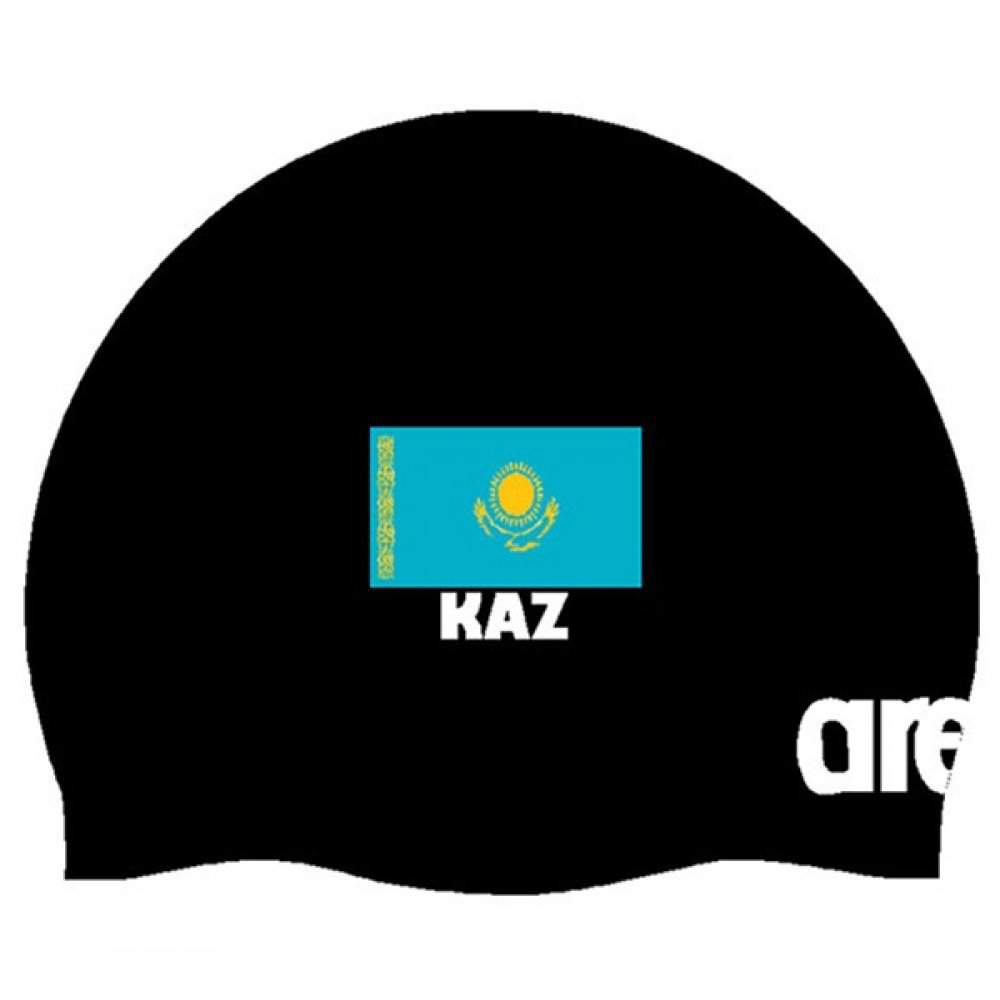 Шапочка для плавания Arena Kazakhstan Ultra L черная купить,NaN