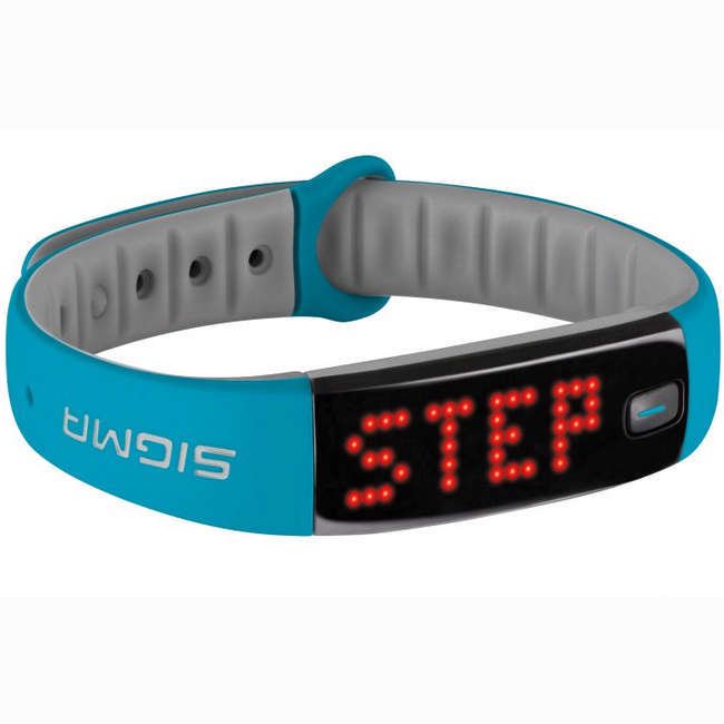 Фитнес-браслет Sigma Activo голубой