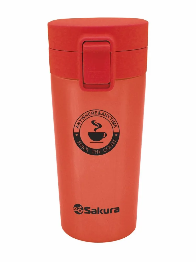 Термокружка Sakura TM-01-380CL 380 мл оранжевая купить,NaN