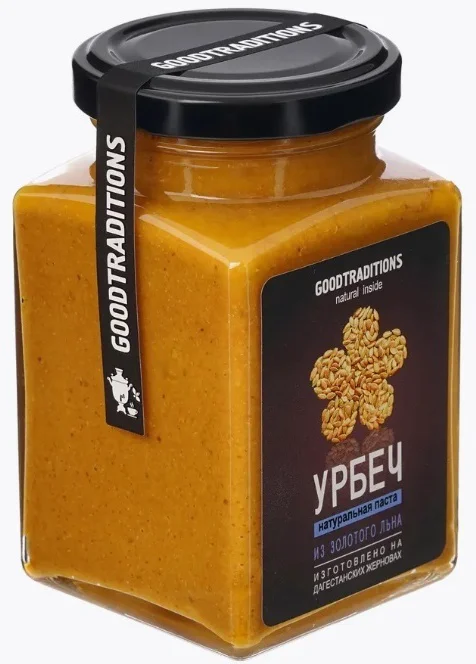 Урбеч GoodTraditions из золотистого льна 230гр купить,NaN