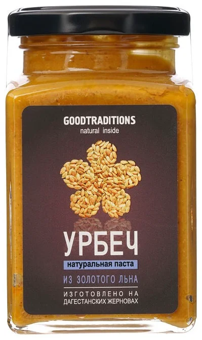 Урбеч GoodTraditions из золотистого льна 230гр купить,NaN