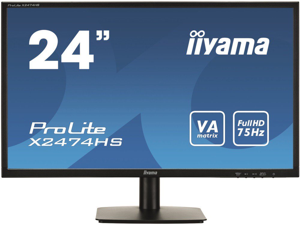 Монитор Iiyama X2474HS-B2 23.6" черный