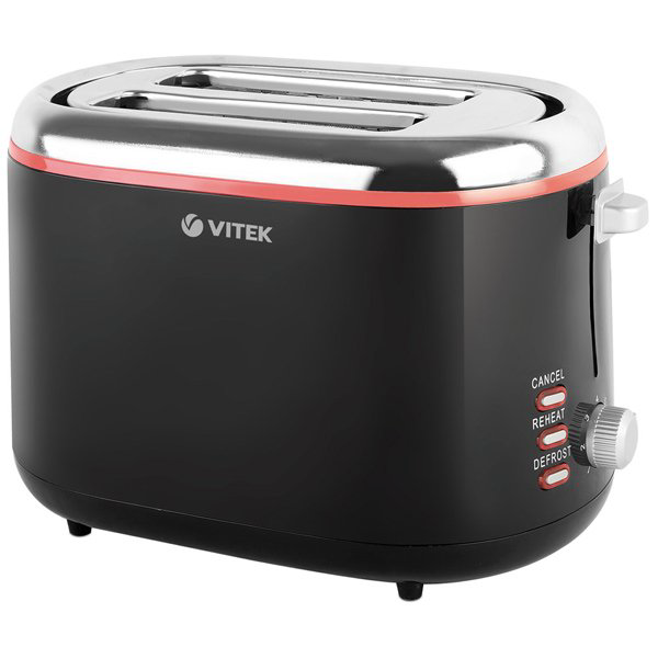 Тостер Vitek VT-7163 чёрный купить,NaN