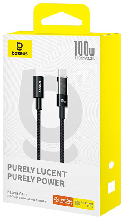 Кабель Baseus USB TypeC (M), 1 м, черный купить,NaN