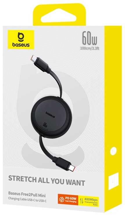 Кабель Baseus USB TypeC (M), 1 м, черный купить,0