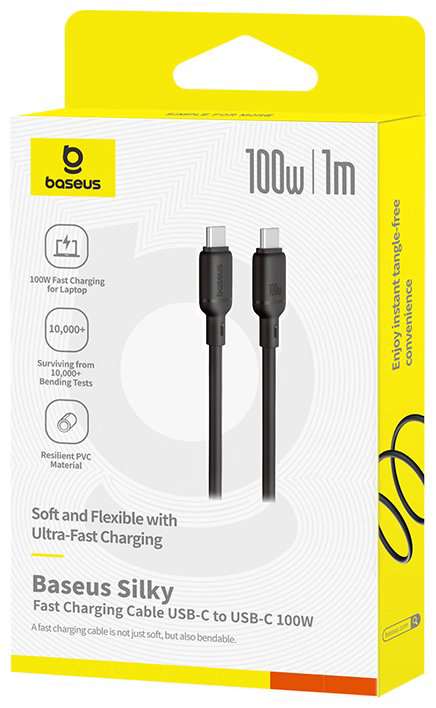 Кабель Baseus USB TypeC (M), 1 м, черный купить,NaN
