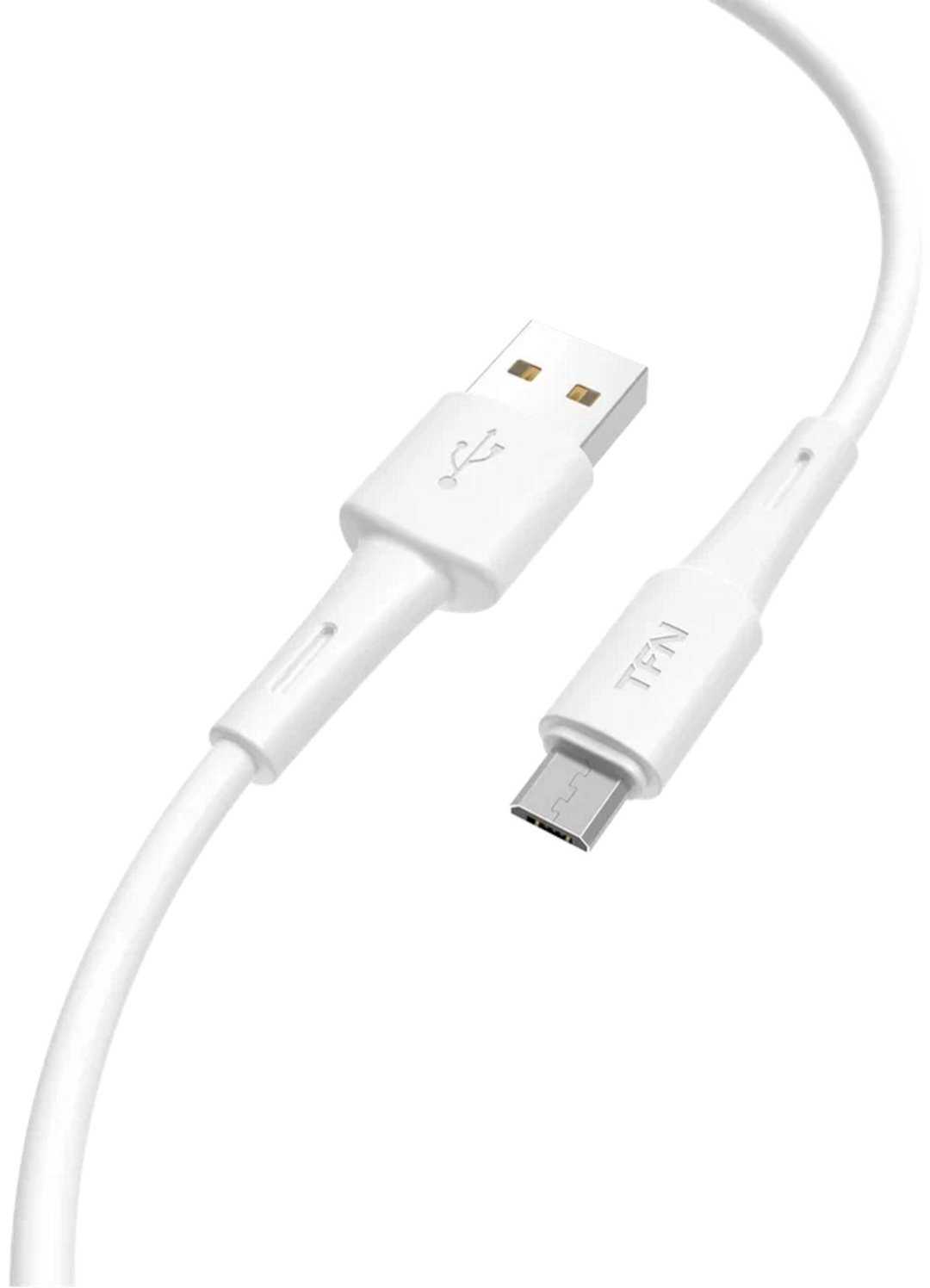 Кабель TFN USB 2.0 (M), micro-USB 2.0 (F), 1 м, белый