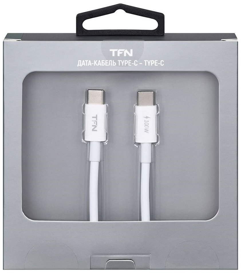 Кабель TFN USB TypeC (M), 2 м, белый купить,NaN