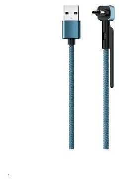 Кабель OLMIO USB 2.0 (M), USB TypeC (M), 1.2 м, голубой
