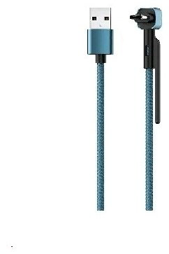 Кабель OLMIO USB 2.0 (M), USB TypeC (M), 1.2 м, голубой