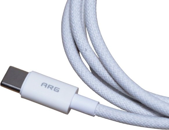 Кабель ARG USB 4 Type-C (M), 1 м, белый купить,NaN