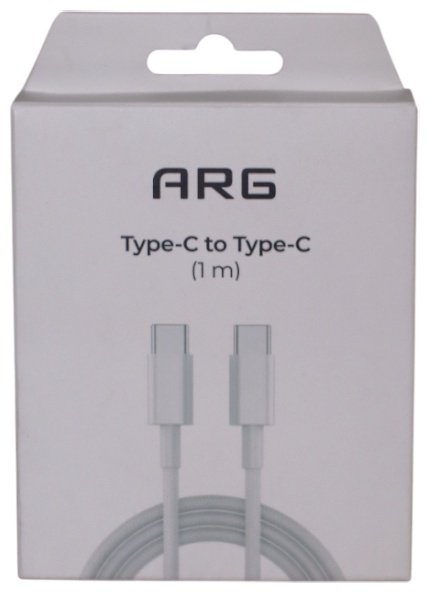 Кабель ARG USB TypeC (M), 1 м, белый купить,0