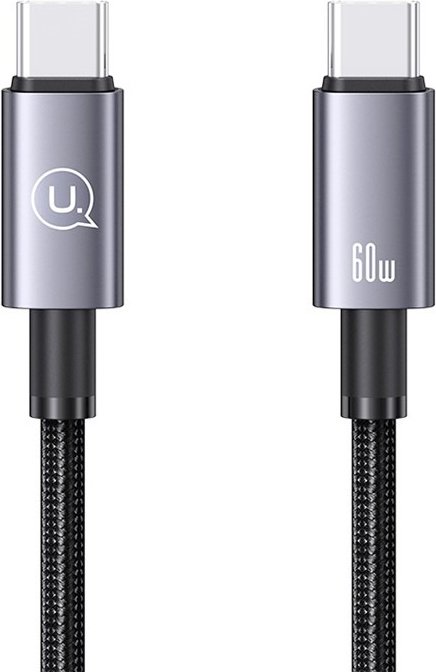 Кабель Usams USB TypeC (M), 1.2 м, черный