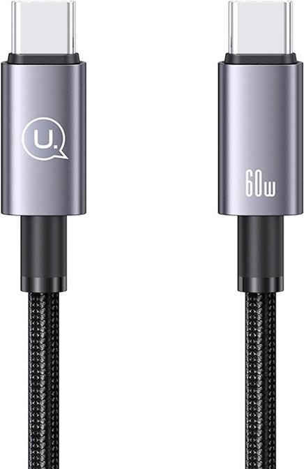 Кабель Usams USB TypeC (M), 1.2 м, черный