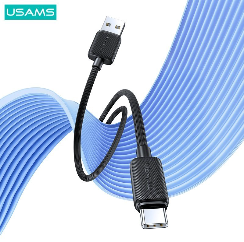 Кабель Usams USB 3.0 (M), USB TypeC (M), 2 м, черный купить,NaN
