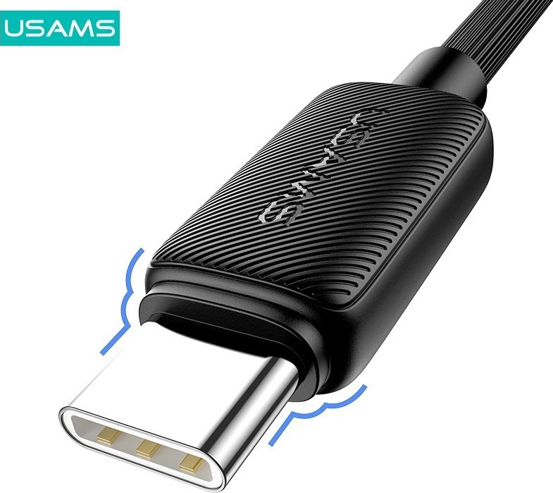 Кабель Usams USB 3.0 (M), USB TypeC (M), 2 м, черный купить,0