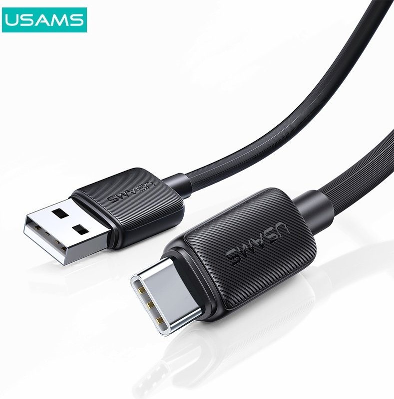 Кабель Usams USB 3.0 (M), USB TypeC (M), 2 м, черный купить,0