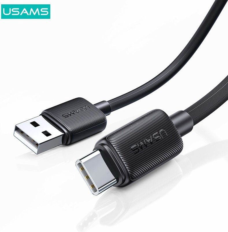 Кабель Usams USB 3.0 (M), USB TypeC (M), 2 м, черный купить,NaN