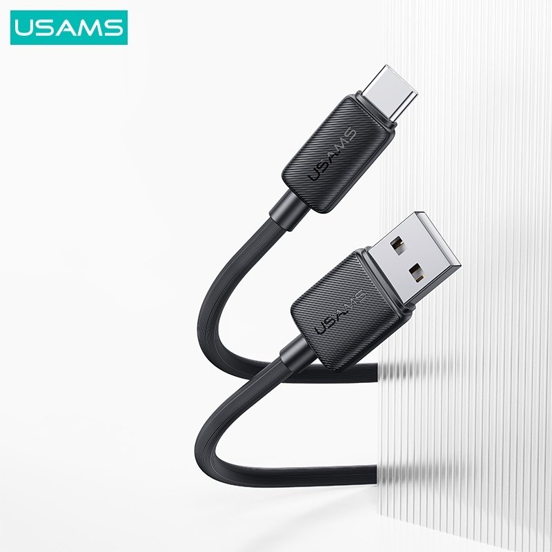 Кабель Usams USB 3.0 (M), USB TypeC (M), 2 м, черный купить,0