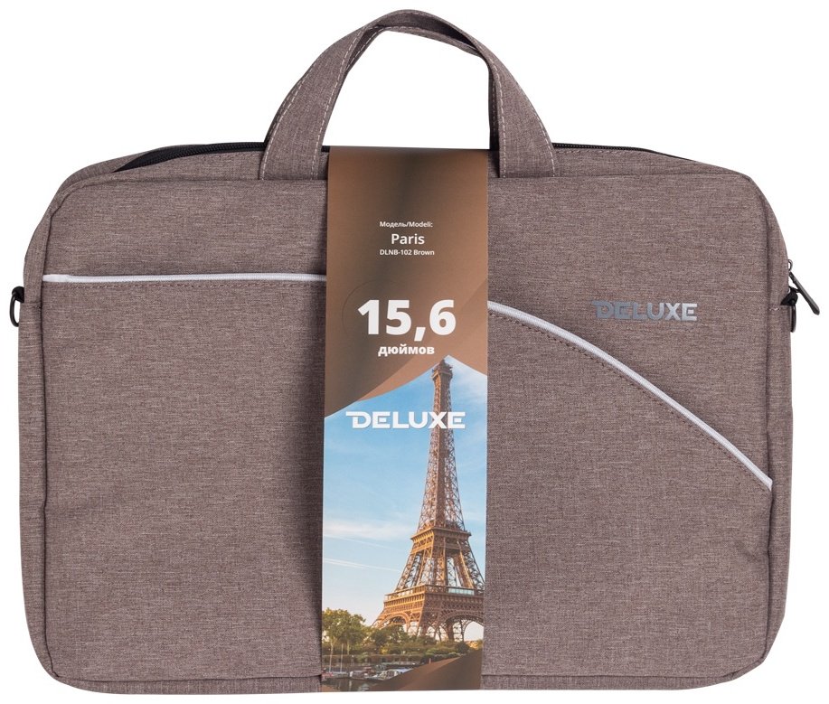 Сумка De Luxe Deluxe Paris до 15.6&#34; коричневый