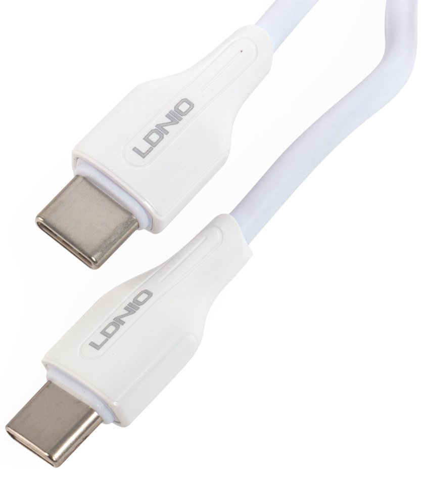 Кабель LDNIO USB TypeC (M), 1 м, белый