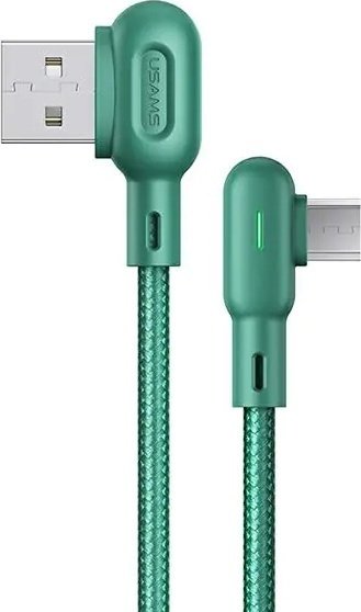 Кабель Usams Apple Lightning (M), USB 2.0 (M), 1.2 м, зеленый купить,NaN