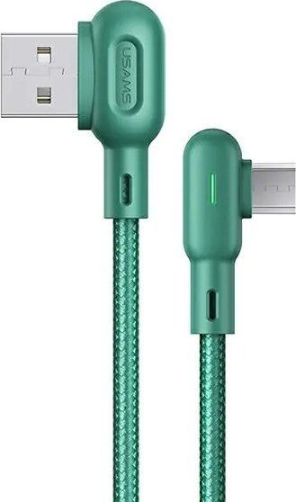 Кабель Usams Apple Lightning (M), USB 2.0 (M), 1.2 м, зеленый купить,NaN