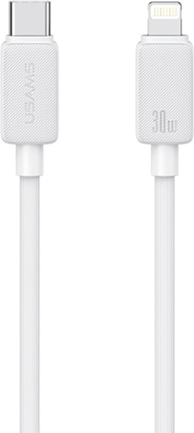 Кабель Usams USB TypeC (M), Lightning (M), 3 м, белый купить,NaN