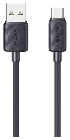 Кабель Usams USB 2.0 (F), USB TypeC (M), 1 м, черный