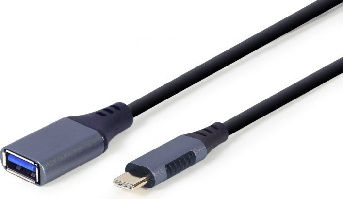 Переходник Cablexpert USB 3.0 (M), USB TypeC (M), 0.1 м, серебристый купить,0