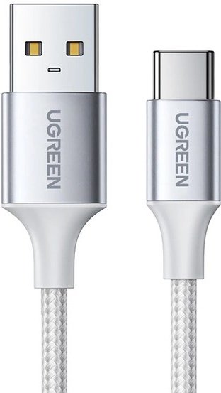 Кабель Ugreen USB TypeC (M), 1 м, белый