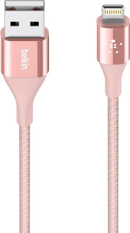 Кабель Belkin USB 2.0 (M), Lightning (M), 1.2 м, розовый купить,NaN