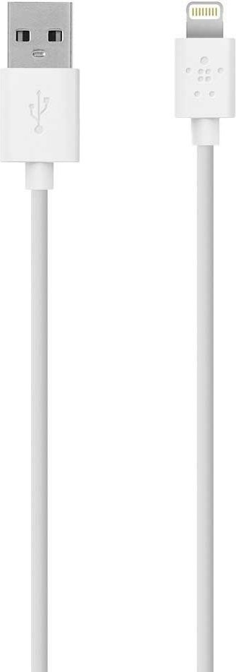 Кабель Belkin USB 2.0 (M), Lightning (M), 1.2 м, белый