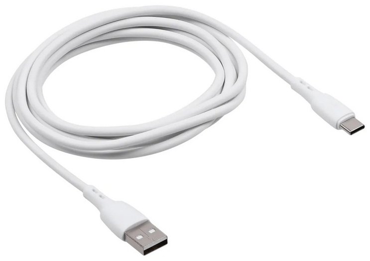 Кабель Carmega USB 2.0 (M), USB TypeC (M), 1 м, белый купить,NaN
