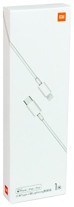 Кабель Xiaomi USB TypeC (M), Lightning (M), 1 м, белый купить,NaN