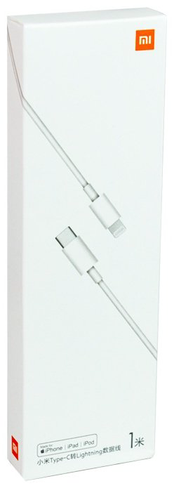 Кабель Xiaomi USB TypeC (M), Lightning (M), 1 м, белый купить,NaN