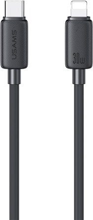 Кабель Usams USB TypeC (M), Lightning (M), 2 м, черный купить,NaN