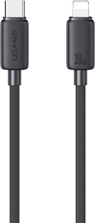 Кабель Usams USB TypeC (M), Lightning (M), 2 м, черный купить,NaN