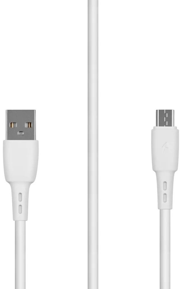 Кабель Carmega USB 2.0 (M), micro-USB 2.0 (F), 1 м, белый купить,NaN
