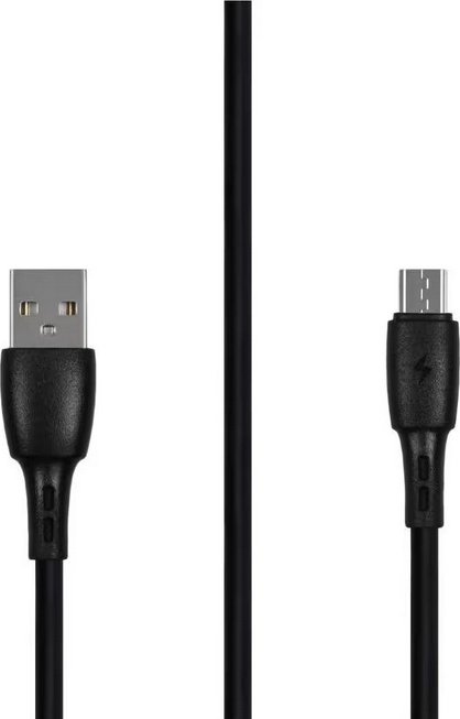 Кабель Carmega USB 2.0 (M), micro-USB 2.0 (F), , черный