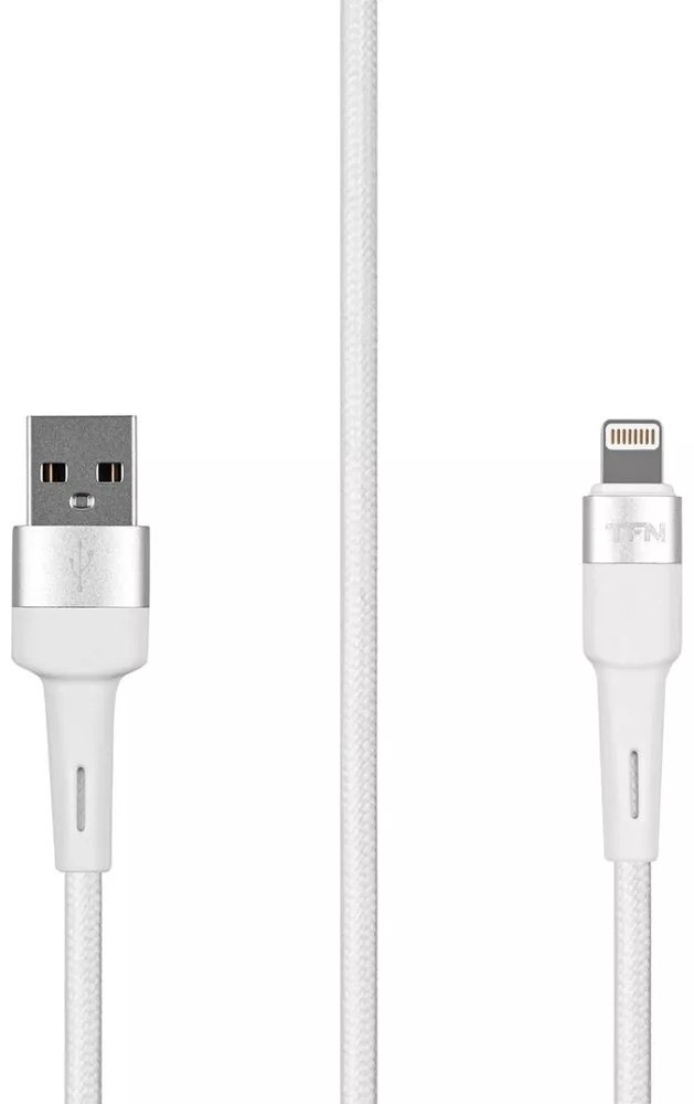 Кабель TFN USB 2.0 (M), Lightning (M), 1.2 м, белый купить,NaN