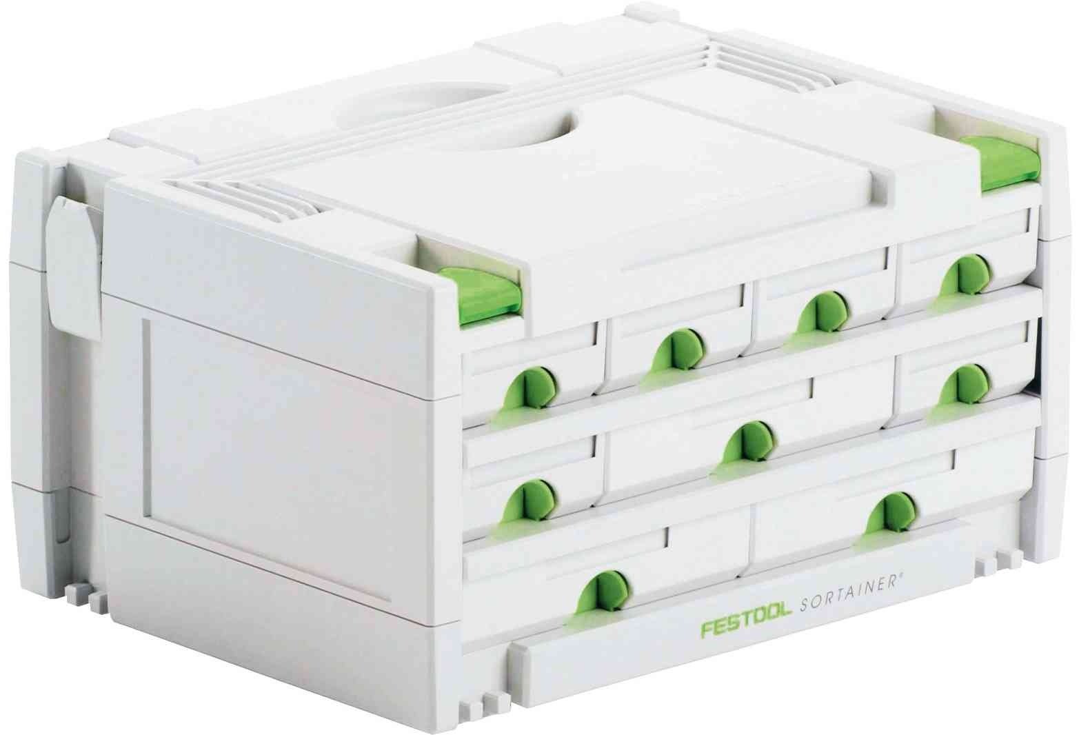 Festool ящик с органайзером 491985 SYS 3-SORT/9 395x295x210 см белый купить,NaN