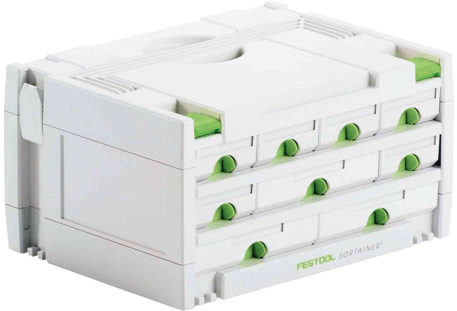 Festool ящик с органайзером 491985 SYS 3-SORT/9 395x295x210 см белый купить,NaN