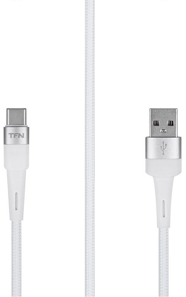 Кабель TFN USB 2.0 (M), USB TypeC (M), 1.2 м, белый купить,NaN