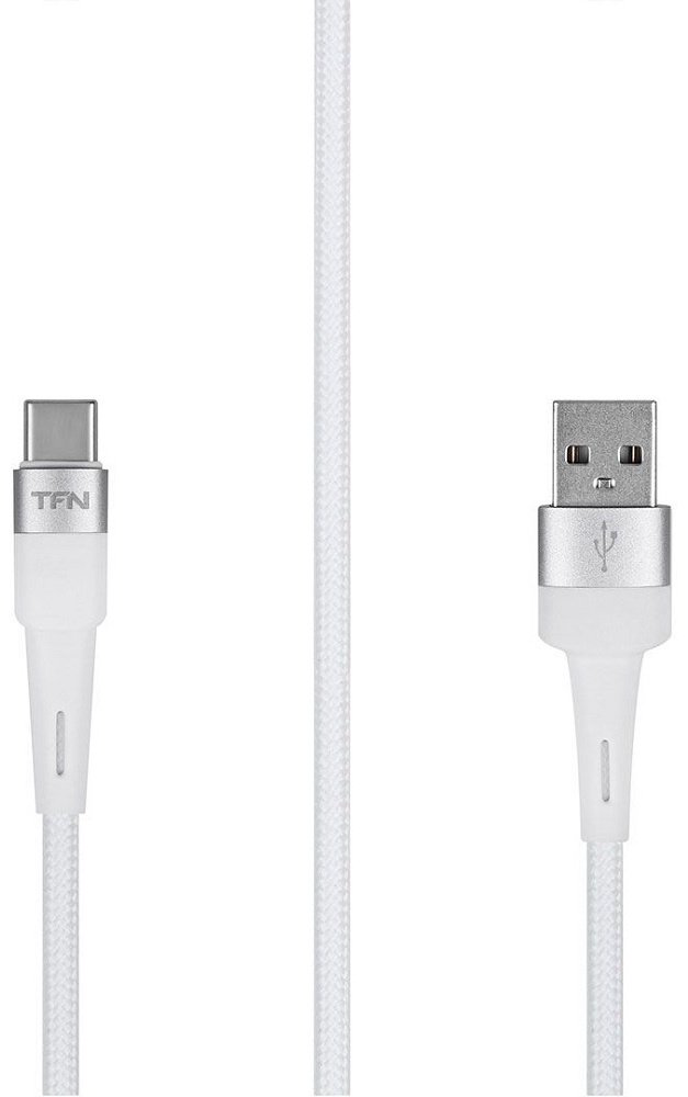 Кабель TFN USB 2.0 (M), USB TypeC (M), 1.2 м, белый купить,NaN