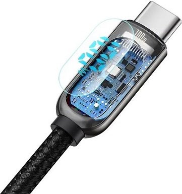 Кабель Baseus USB TypeC (M), 1 м, черный